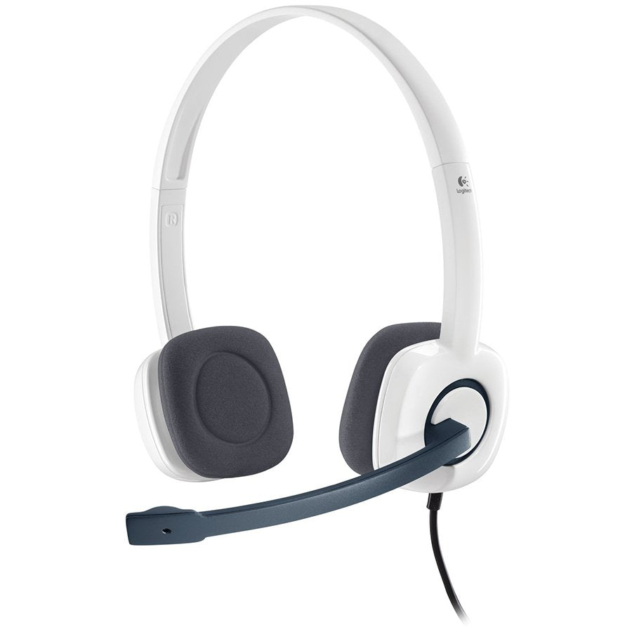 Logitech H150 Corded Stereo Headset - Cloud White - Dual