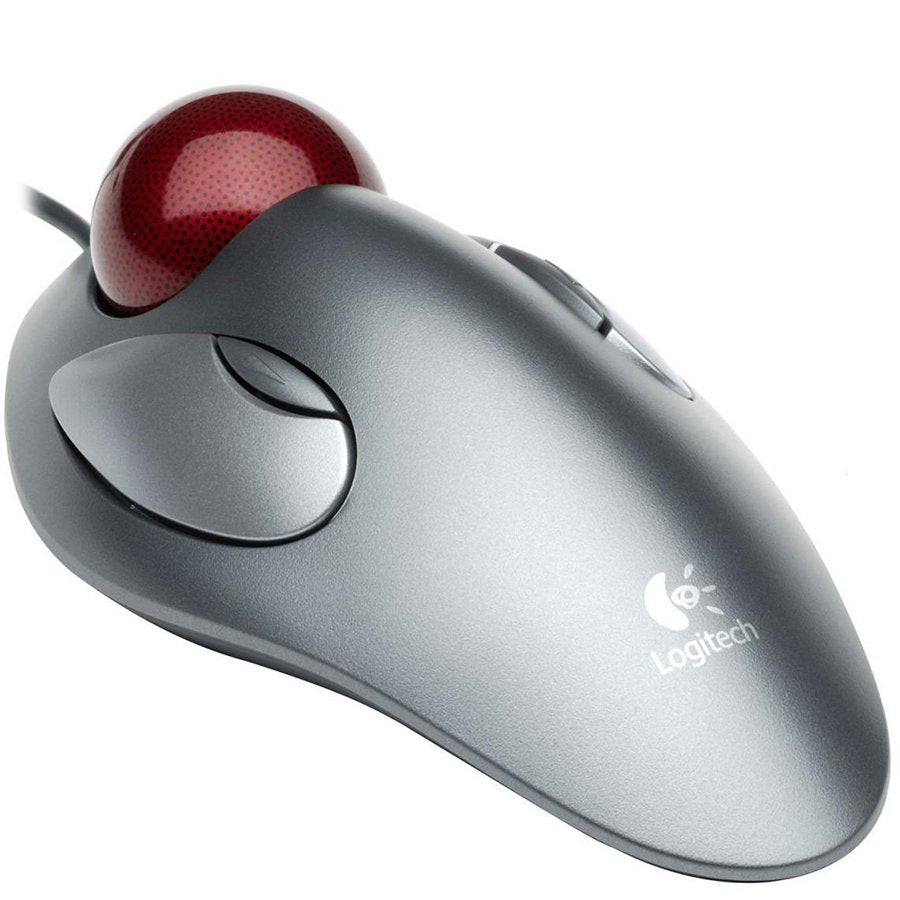 Logitech TrackMan Marble Corded Trackball Mouse - USB