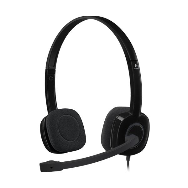 Logitech H151 Corded Stereo Headset - Black - 3.5 Mm