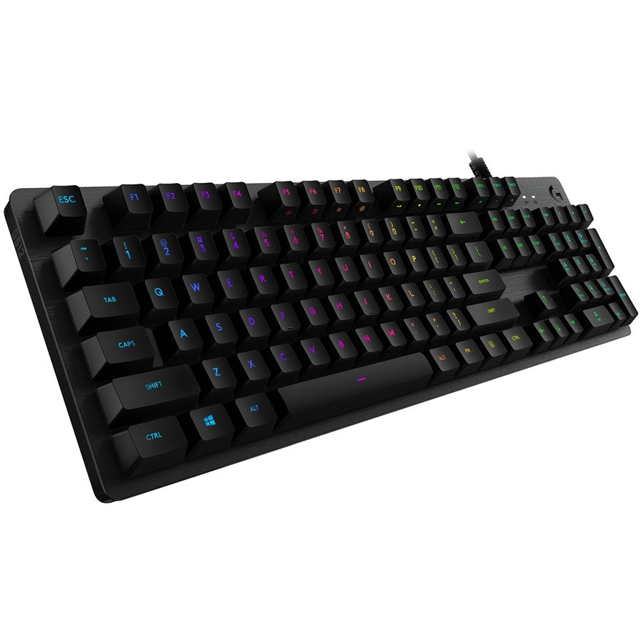 Logitech G512 Corded RGB Mechanical Gaming Keyboard - Carbon - USB - Clicky