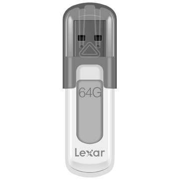 Lexar 64GB JumpDrive V100 USB 3.0 flash drive – product image