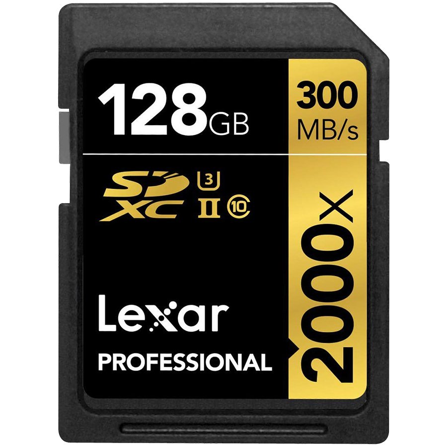 LEXAR Professional 2000x 128GB SDHC/SDXC UHS-II Card – product image
