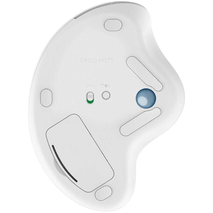 Logitech M575 Ergo Bluetooth Trackball Mouse - Off - White - image 4