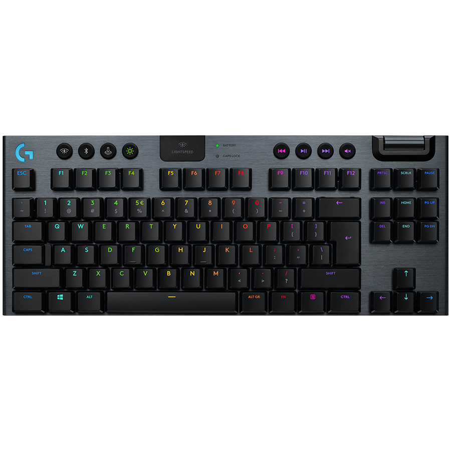 Logitech G915 Tkl Lightspeed Wireless Mechanical Gaming Keyboard - Carbon - Tactile