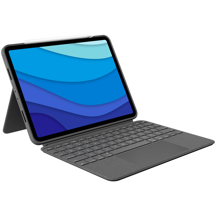 Logitech Combo Touch for iPad Pro 11-inch (1st, 2nd, and 3rd gen) - Grey A – product photo