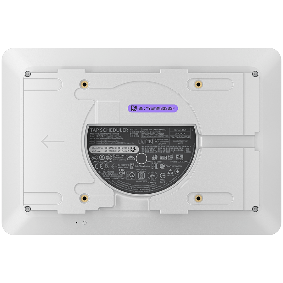 Logitech Tap Scheduler - Off - White - USB - Touch Screen – view 3