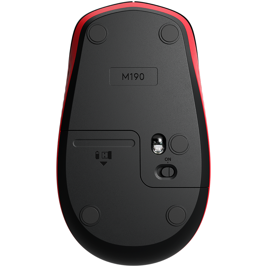 Logitech M190 Wireless Mouse - Red - image 5