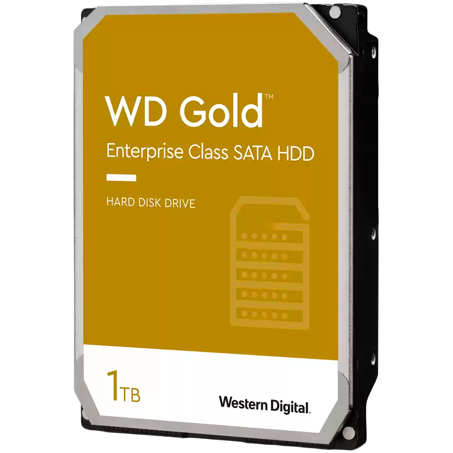 HDD Server WD Gold (3.5'', 1TB, 128MB, 7200 RPM, SATA 6 Gb/s) by WESTERN DIGITAL – product photo