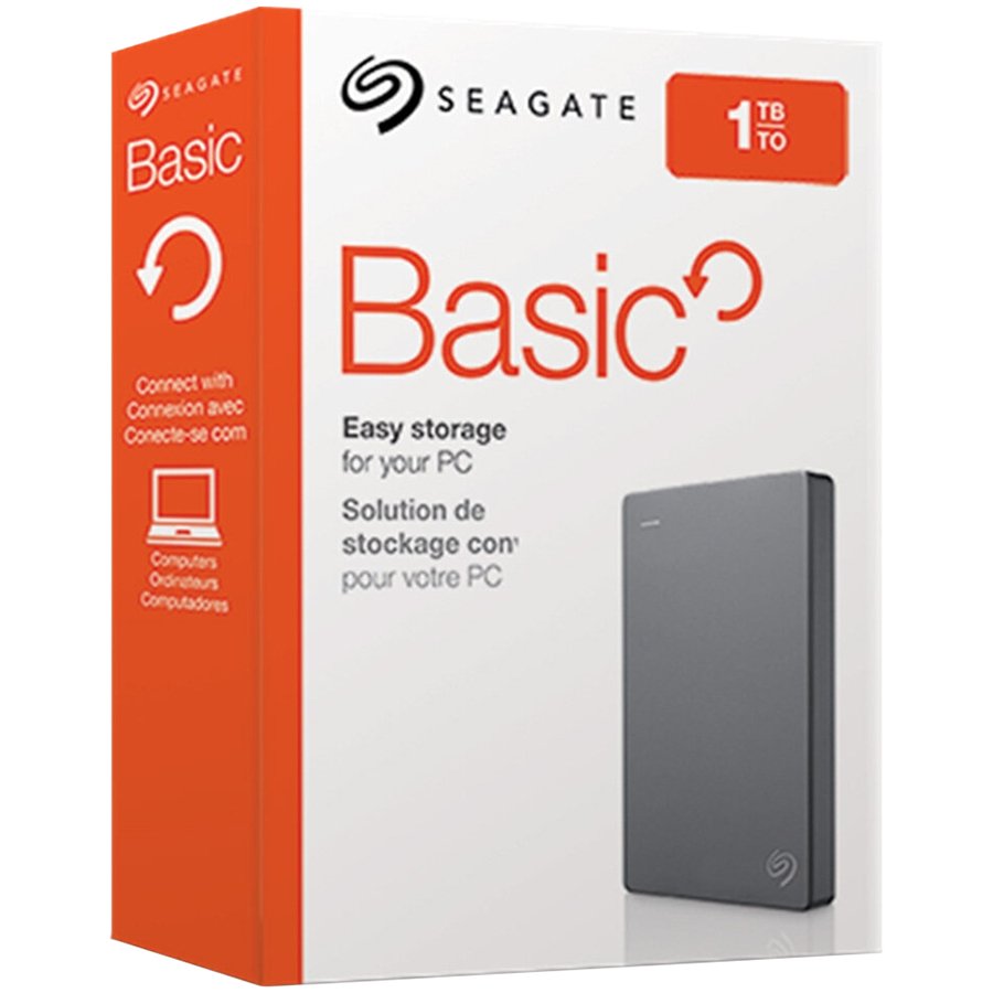 SEAGATE HDD External Basic (2.5'/1TB/USB 3.0) – product photo