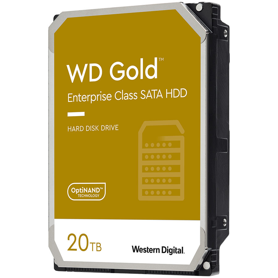 HDD Server WD Gold (3.5'', 20TB, 512MB, 7200 RPM, SATA 6 Gb/s) by Western Digital – product photo