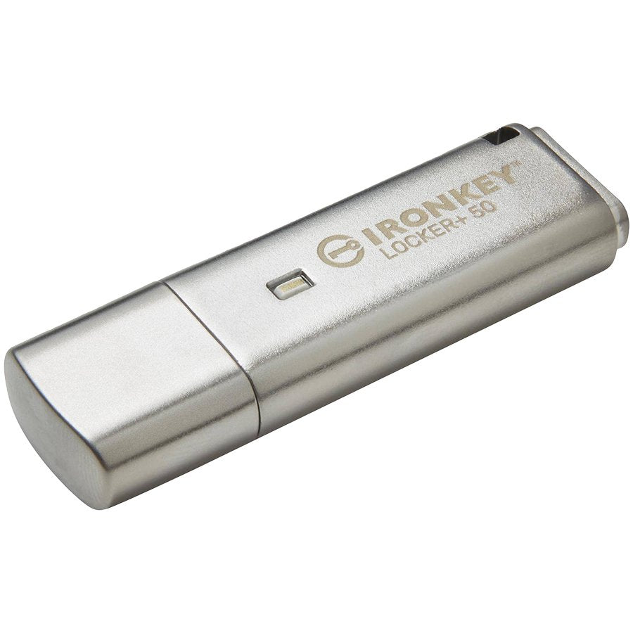 Kingston 128GB IronKey Locker Plus 50 AES Encrypted, USBtoCloud