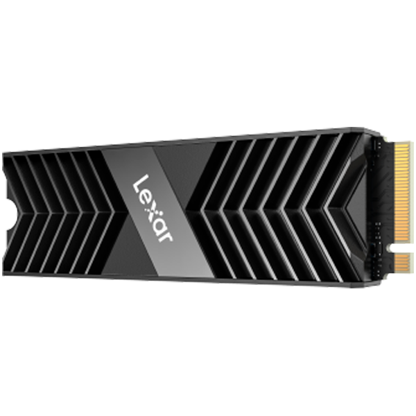 Lexar 1TB PRO ,High Speed PCIe Gen4 with 4 Lanes M.2 NVMe up to 7500 MB/s read and 6300 MB/s write. Heatsink – product image