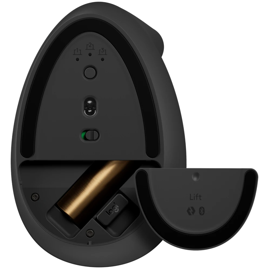 Logitech Lift Bluetooth Vertical Ergonomic Mouse - Graphite Black - image 5