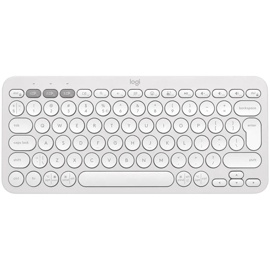 Logitech K380S Bluetooth Keyboard - Tonal White