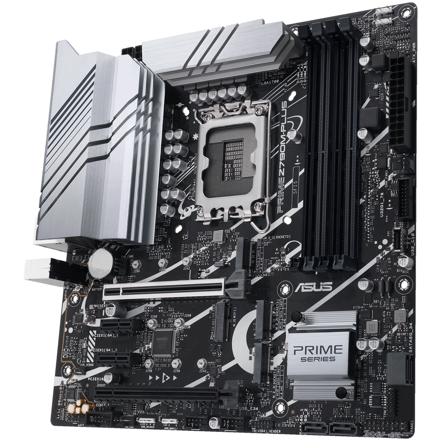 ASUS PRIME Z790M-PLUS LGA1700 mATX MB – alternate product view 3