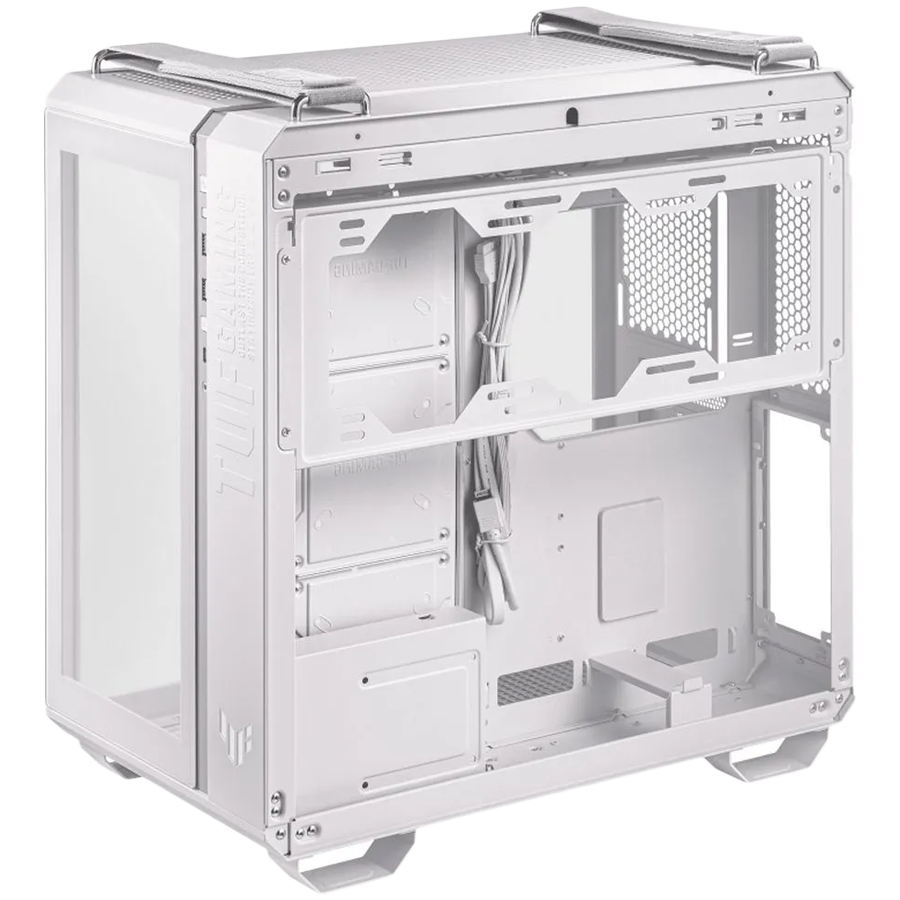 ASUS TUF Gaming GT502 PLUS ATX Gaming case White, Dual Chamber Chassis, Panoramic View, Tempered Glass front and side panel, Tool-Free side panels, pre-installed 4 ARGB fans & fan hub, Front Panel High-Speed USB Type-C - image 3