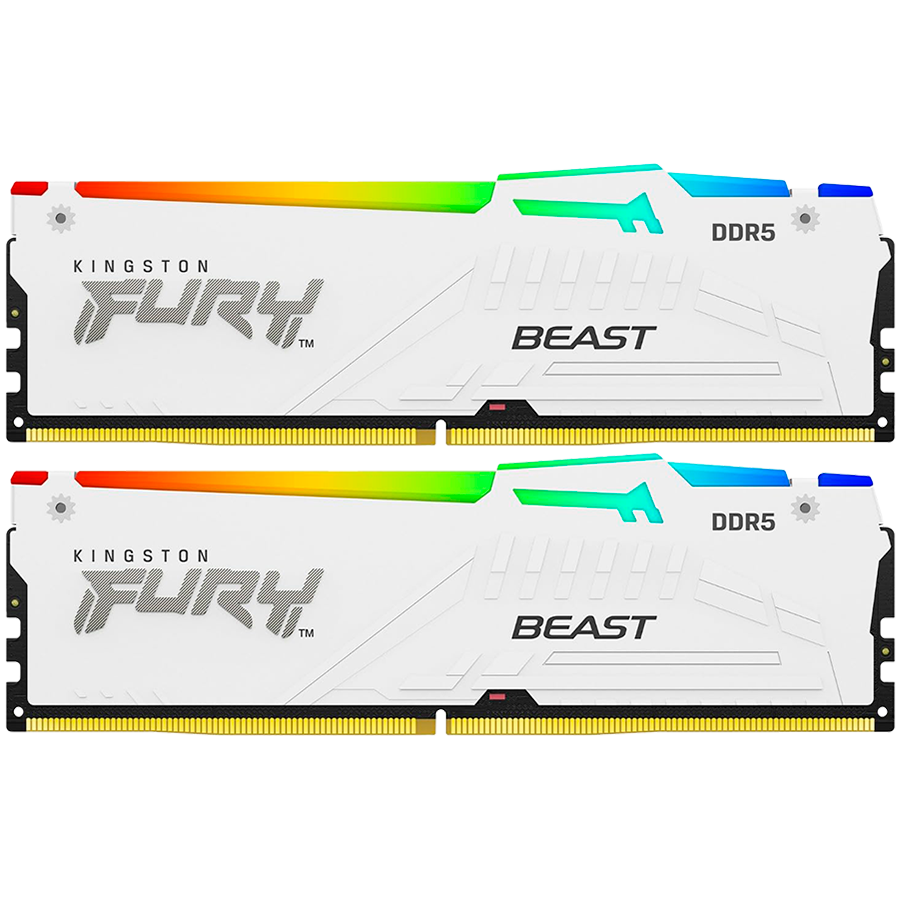 Kingston 32GB 6000MT/s DDR5 CL30 DIMM (Kit of 2) FURY Beast White EXPO