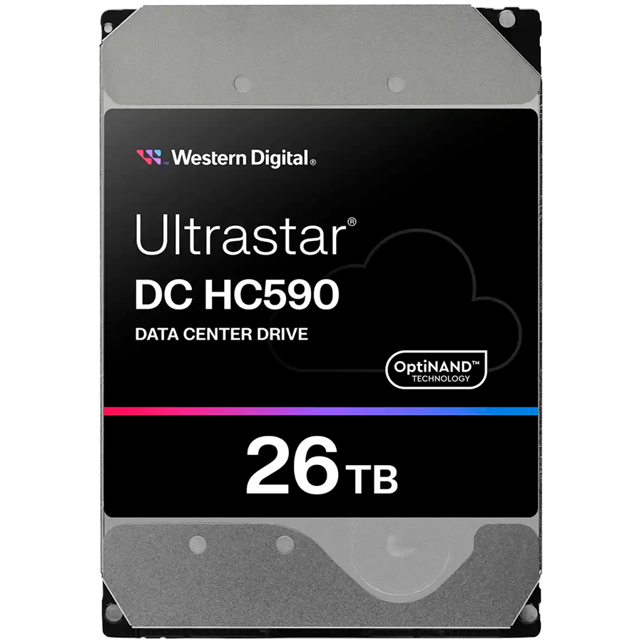 HDD Server WD/HGST ULTRASTAR DC HC590 (3.5’’, 26TB, 512MB, 7200RPM, SAS 12Gb by Western Digital – product photo