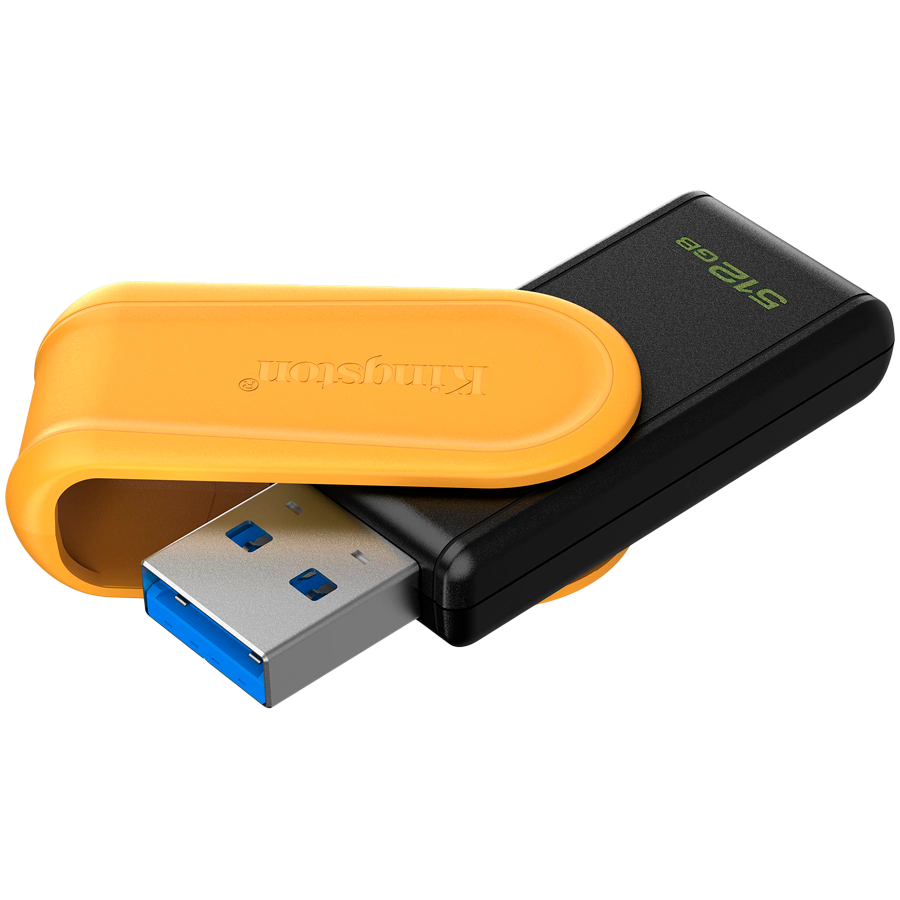 Kingston 512GB Portable USB 3.2 Gen 1 DataTraveler Exodia S (Black/Yellow) – alternate product view 2