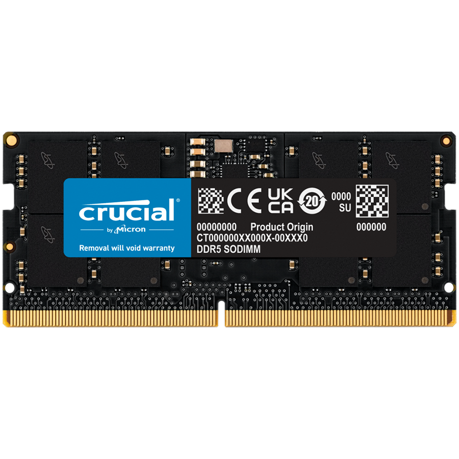 Crucial 32GB DDR5-5600 SODIMM CL46 (16Gbit) Tray