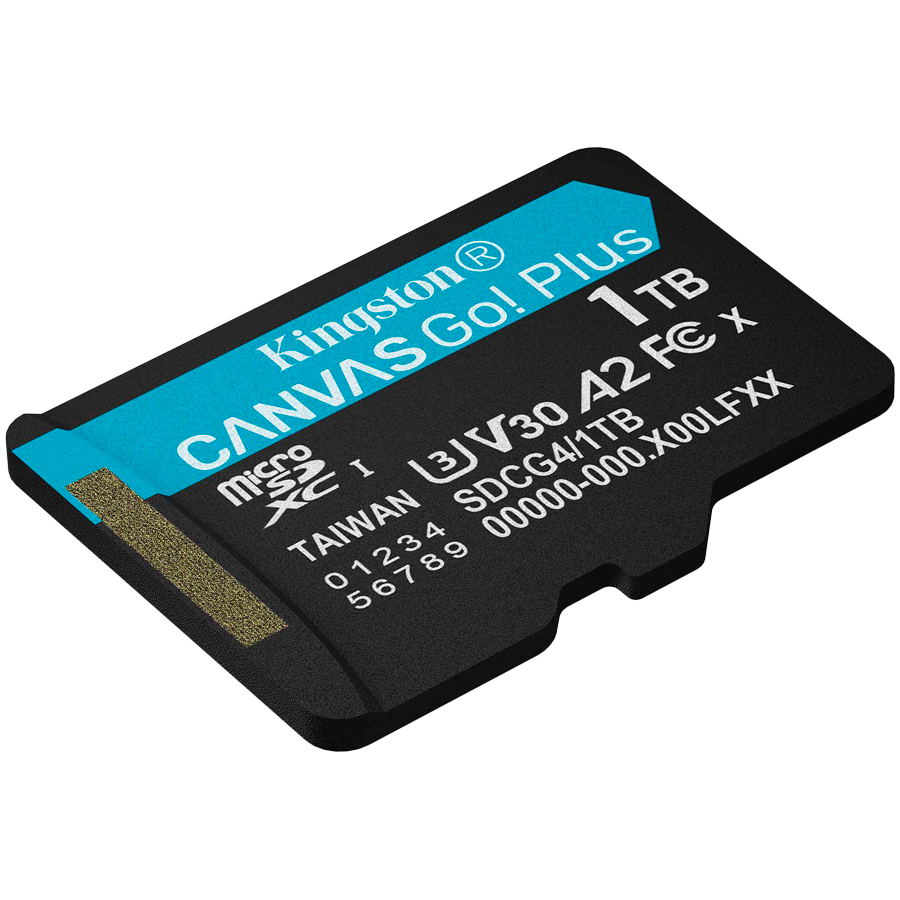 KINGSTON 1TB microSDXC Canvas Go Plus Gen4 200R A2 U3 w/o ADP – alternate product view 2