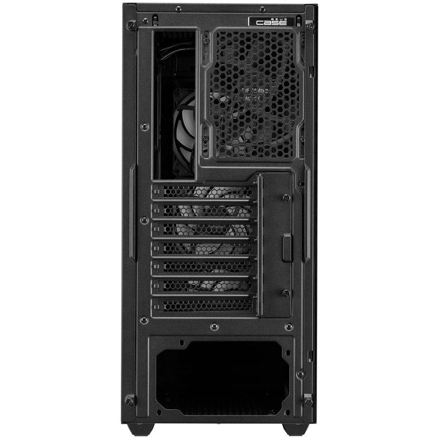 ASUS TUF Gaming GT301 ATX mid-tower compact case with tempered glass side panel, honeycomb front panel, 120mm AURA Addressable RGB fan, headphone hanger and 360mm radiator support - image 5