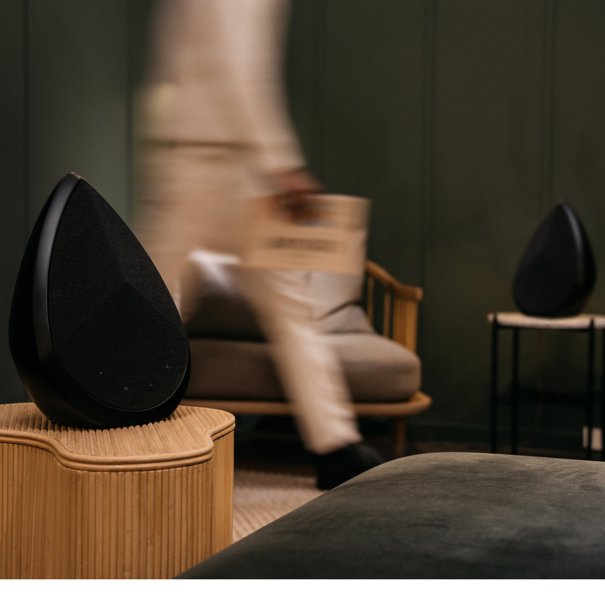 Obsidian Set - Stereo Wi-Fi Speakers - Black by Pantheone Audio – view 6