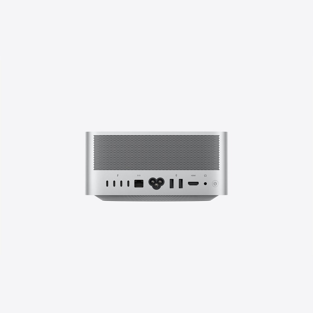 Apple Mac Studio rear panel with Thunderbolt, Ethernet, HDMI and USB ports