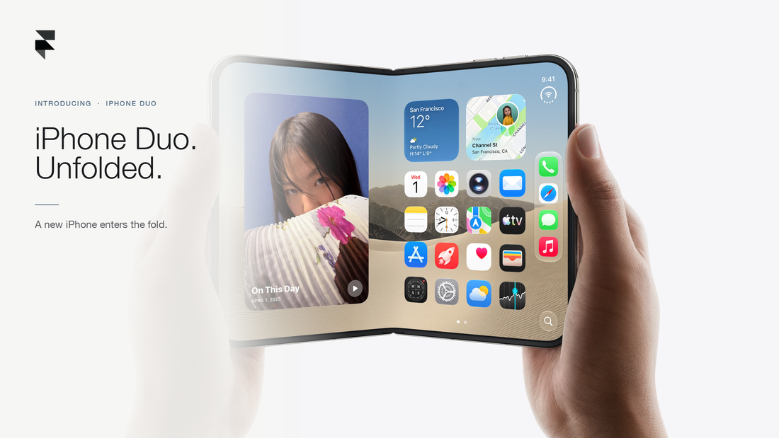 iPhone Duo unfolded, Apple's first foldable iPhone
