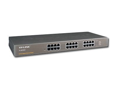 Switch TP-Link TL-SG1024, 24 ports 24 x 10/100/1000Mbps RJ45 ports, Rackmount, MDI/MDI-X switch, Unmanaged – view 2