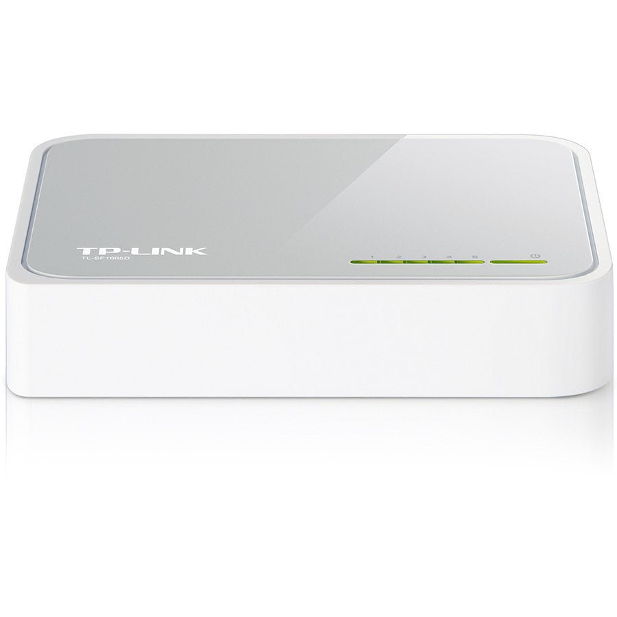 Switch TP-Link TL-SF1005D, 5-Port RJ45 10/100Mbps desktop switch, Fanless, Auto Negotiation/Auto MDI – product photo