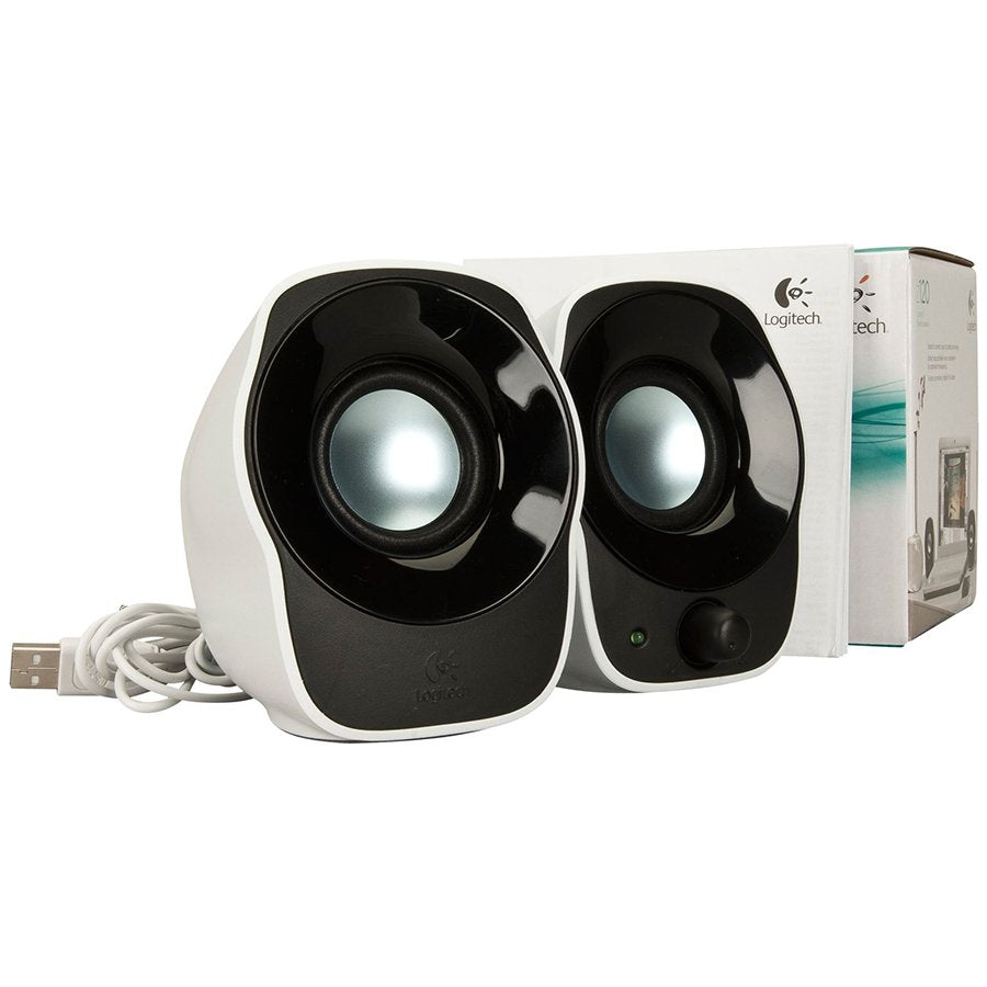 Logitech Z120 Compact Stereo Speakers - White - USB – product photo
