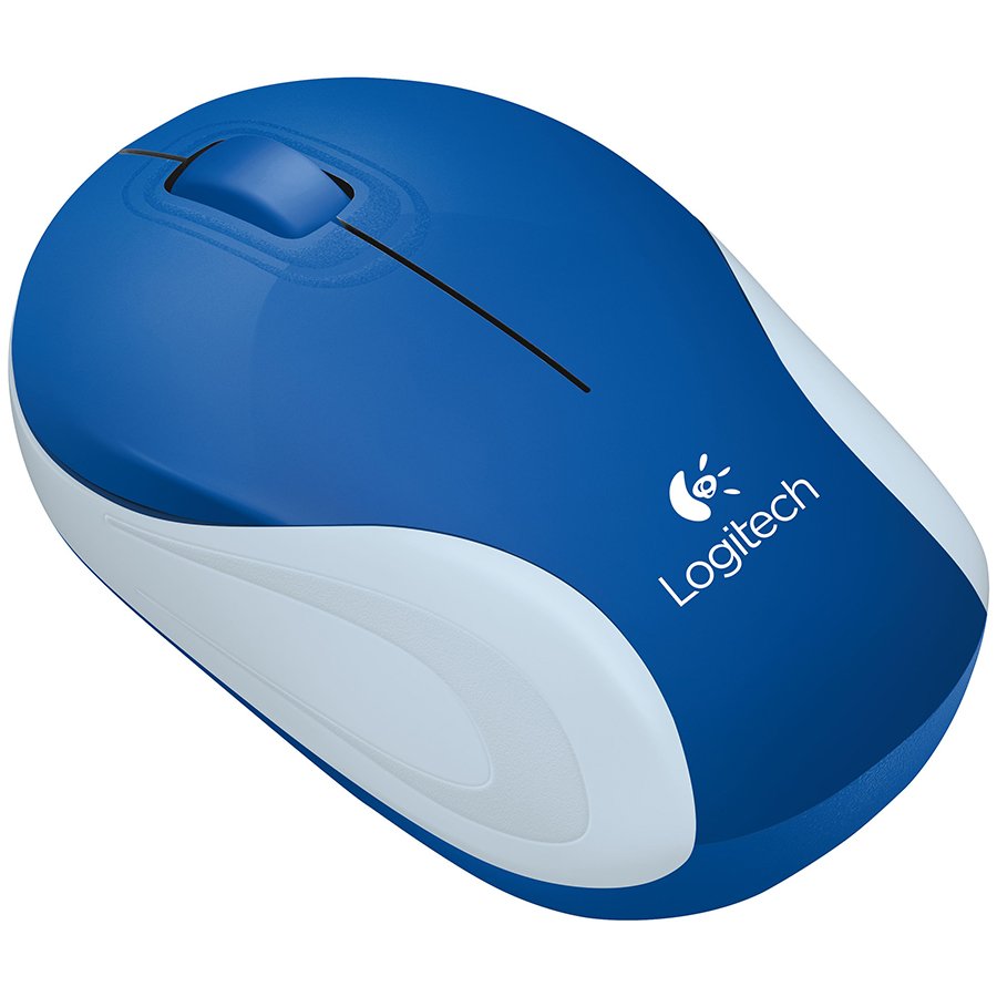 Logitech M187 Wireless Mini Mouse - Blue