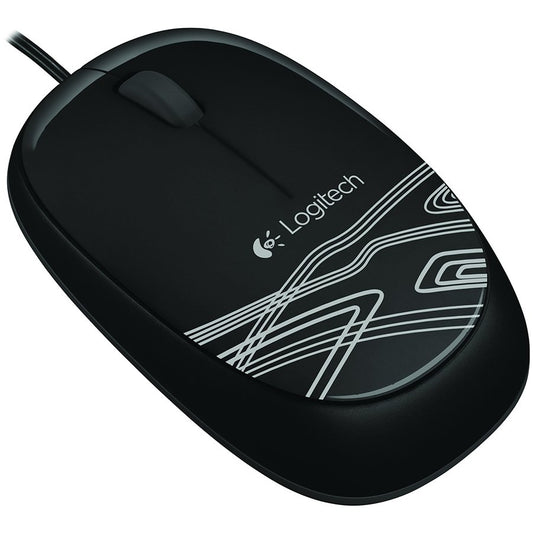 Logitech M105 Corded Mouse - Black - USB