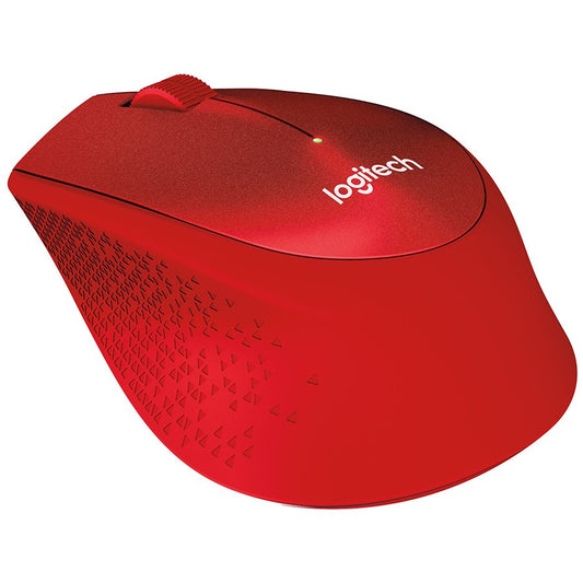 Logitech M330 Wireless Mouse - Silent Plus - Red