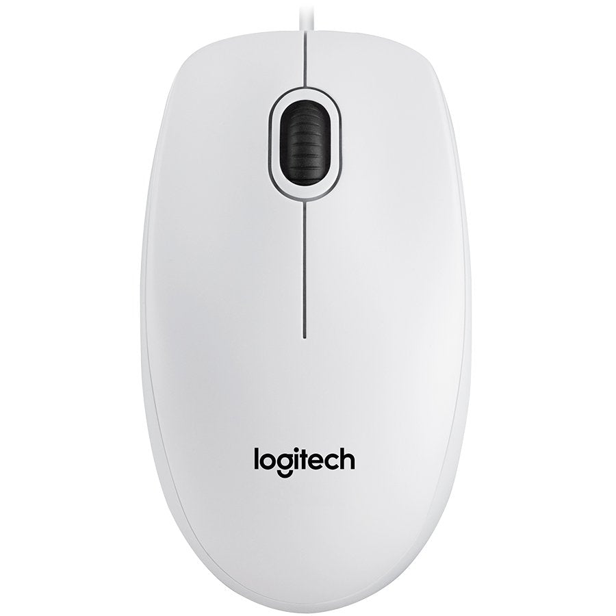 Logitech B100 Corded Mouse - White - USB - product photo