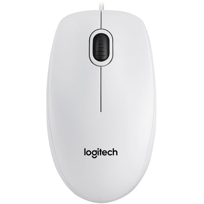 Logitech B100 Corded Mouse - White - USB - product photo