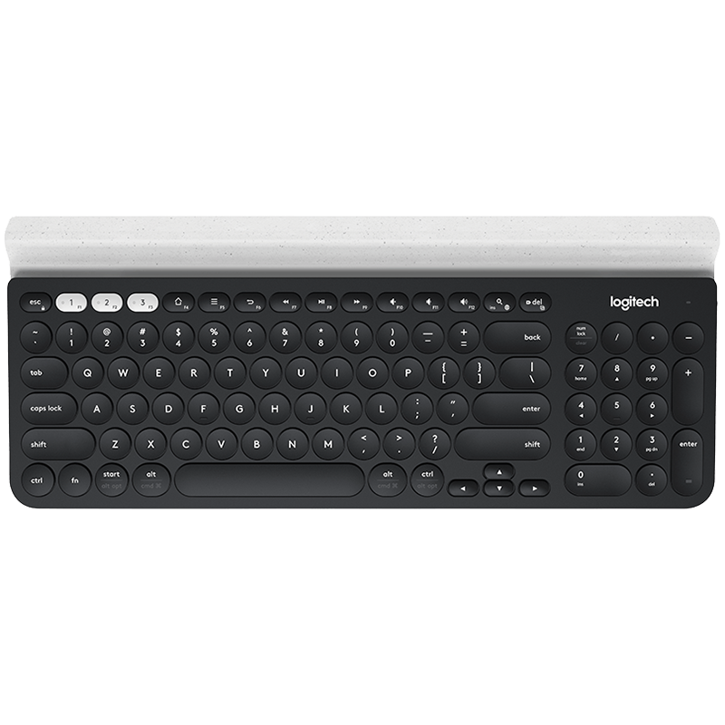Logitech K780 Multi - Device Wireless Keyboard - Dark Grey SPECKLED White - product photo