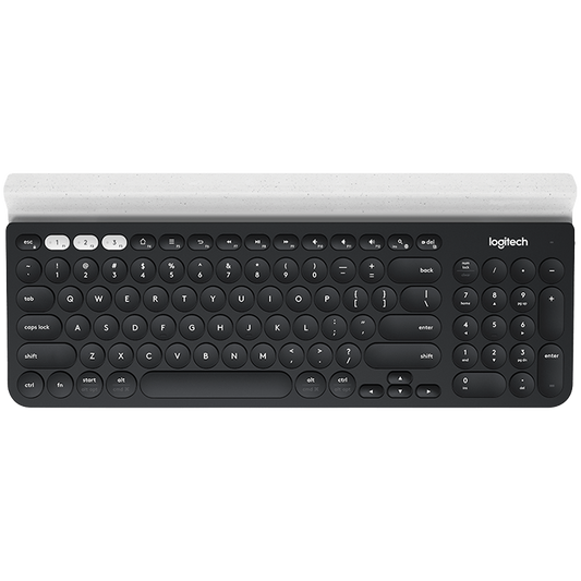 Logitech K780 Multi - Device Wireless Keyboard - Dark Grey SPECKLED White - product photo