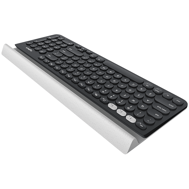 Logitech K780 Multi - Device Wireless Keyboard - Dark Grey SPECKLED White - image 2