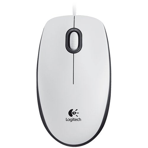 Logitech M100 Corded Mouse - White - USB