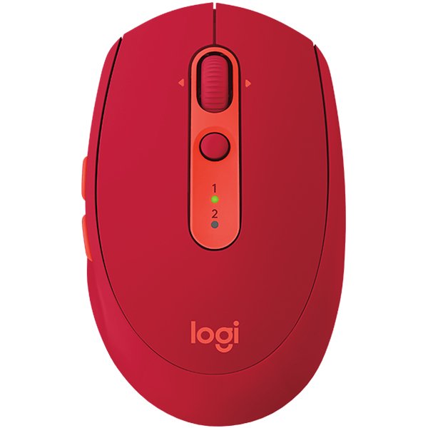 Logitech M590 Wireless Mouse - Multi - Device Silent - Ruby - product photo