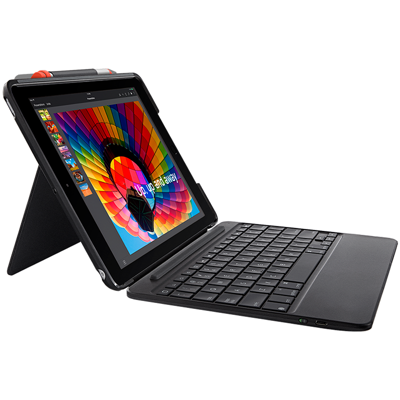 Logitech Slim Combo for iPad 5th & 6th gen - Graphite – product photo