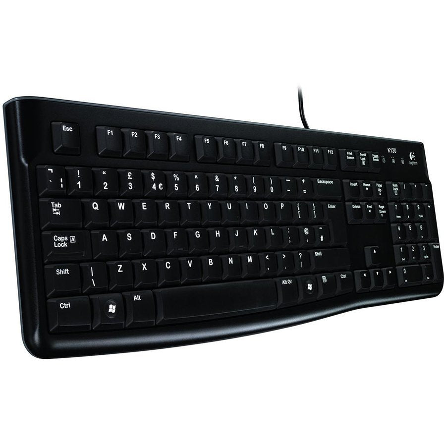 Logitech K120 Corded Keyboard - Black - USB - product photo