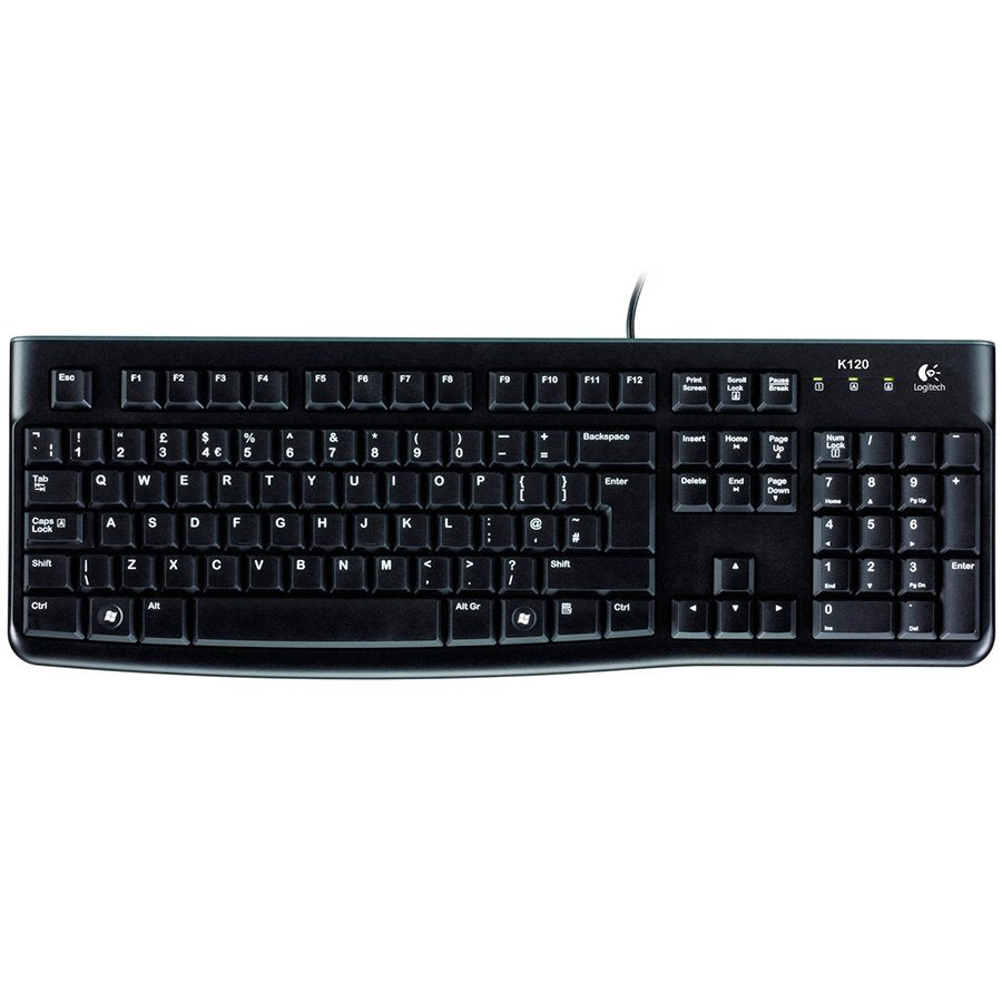Logitech K120 Corded Keyboard - Black - USB - image 2