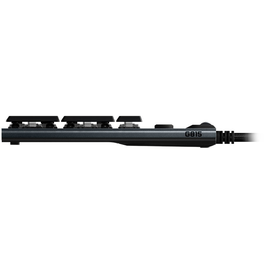 Logitech G815 Corded Lightsync Mechanical Gaming Keyboard - Carbon - Linear – alternate product view 2