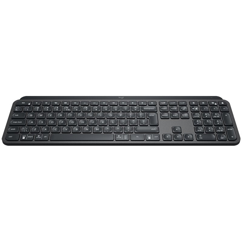 Logitech MX Keys Plus Bluetooth Illuminated Keyboard with Palm Rest - Graphite - product photo
