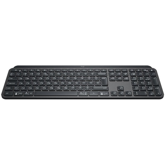 Logitech MX Keys Plus Bluetooth Illuminated Keyboard with Palm Rest - Graphite - product photo
