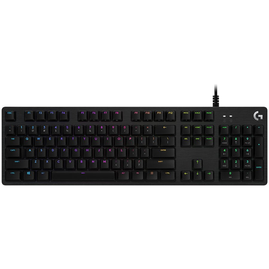 Logitech G512 Se Corded Lightsync Mechanical Gaming Keyboard - Black - USB - Clicky