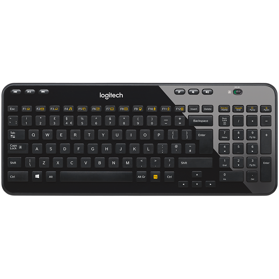 Logitech K360 Wireless Keyboard - Black - product photo